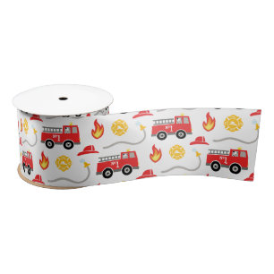 Ruban En Satin Camion d'incendie