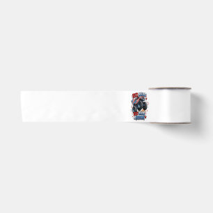 Ruban En Satin Camion monstre Red White Boom