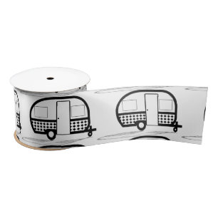 Ruban En Satin Camionnette de voyage classique Caravan Thunder_Co