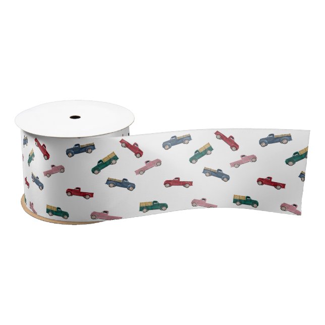 Ruban En Satin Camions de ramassage Véhicules mignons Transport d (Bobine)