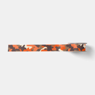 Ruban En Satin Camo orange et Brown