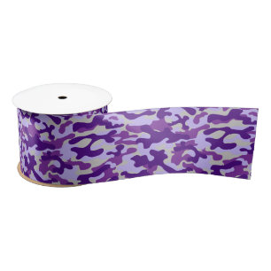 Ruban En Satin Camo Violet
