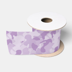 Ruban En Satin Camouflage pourpre