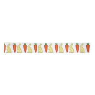 Ruban En Satin Carottes lapins lapins au chocolat blanc Bonbons d