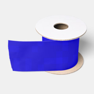 Ruban En Satin Carreaux de mosaïque bleus chauds,
