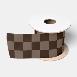 Ruban En Satin Carton Brown foncé et incy