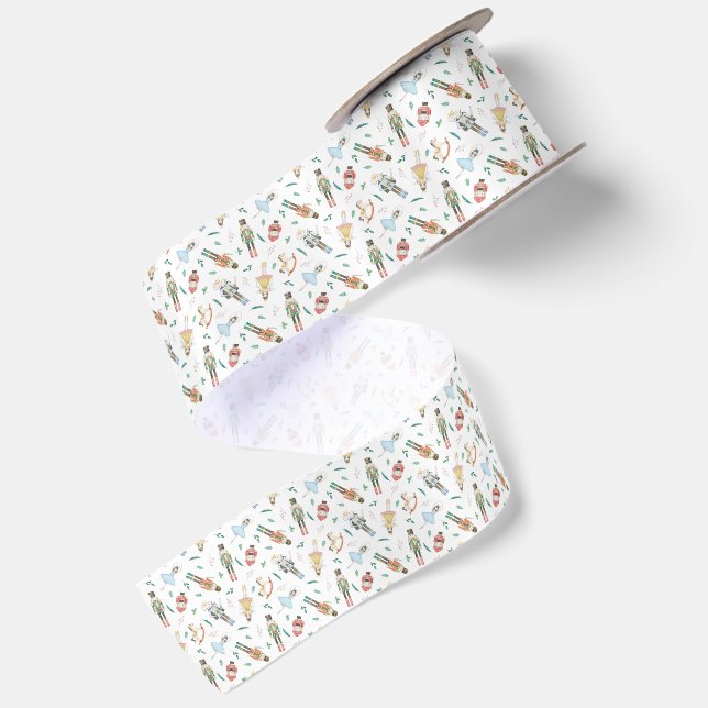 Ruban En Satin Casse-Noisette Aquarelle (Dos)