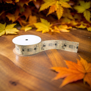 Ruban En Satin Casse-noix Soldat Gris Peach Pastel