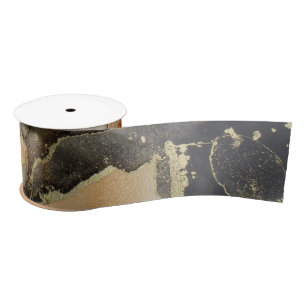 Ruban En Satin Célestial de l'or noir