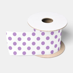 Ruban En Satin Cercles Pois violet de chardon