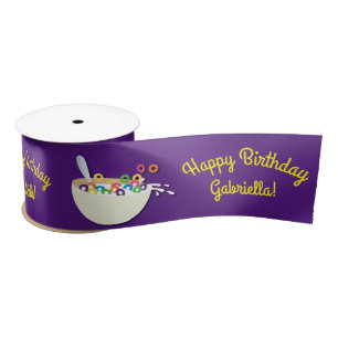 Ruban En Satin Cereal Bowl Slepover fête d'anniversaire
