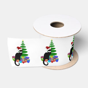 Ruban En Satin Chapeau de Noël Le Chat Noir Noël