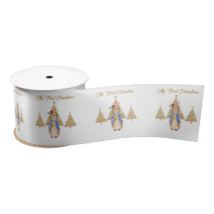 Ruban En Satin Chapeau de Père Noël de lapin classique Premier ar