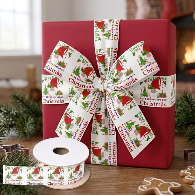 Ruban En Satin Chaque Jour Est Noël (Créateur téléchargé)