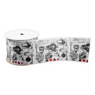Ruban En Satin Chat de Cheshire classique alice au pays des merve