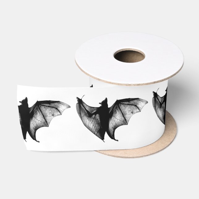 Ruban En Satin Chauves-souris vampires gothiques (Bobine)