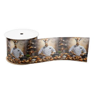 Ruban En Satin Chef Pâtissier Girafe : Atteindre de Nouveaux Souc