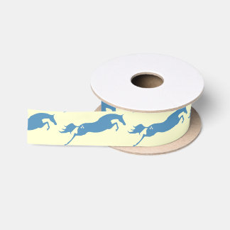 Ruban En Satin Cheval de saut bleu