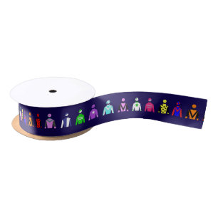 Ruban En Satin Cheval Racing Jockey Soies colorées