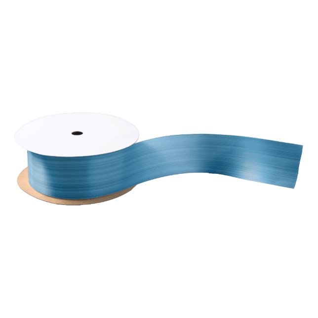 Ruban En Satin Chic Noël Bleu Aqua (Bobine)