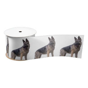 Ruban En Satin Chien berger allemand noir et tan