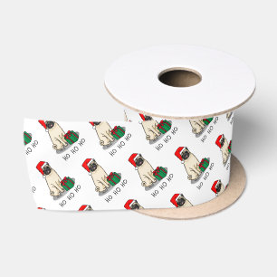 Ruban En Satin Chien Carlin de Noël de Noël de Père Noël (faon cl