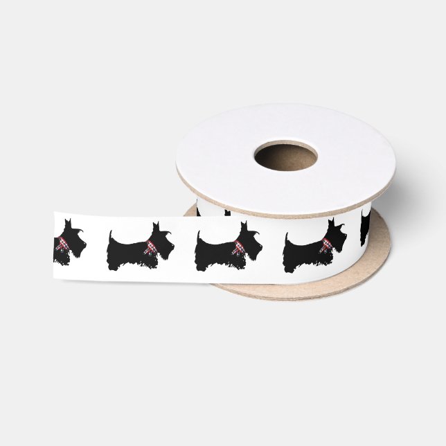 Ruban En Satin Chien de Scottie (Bobine)