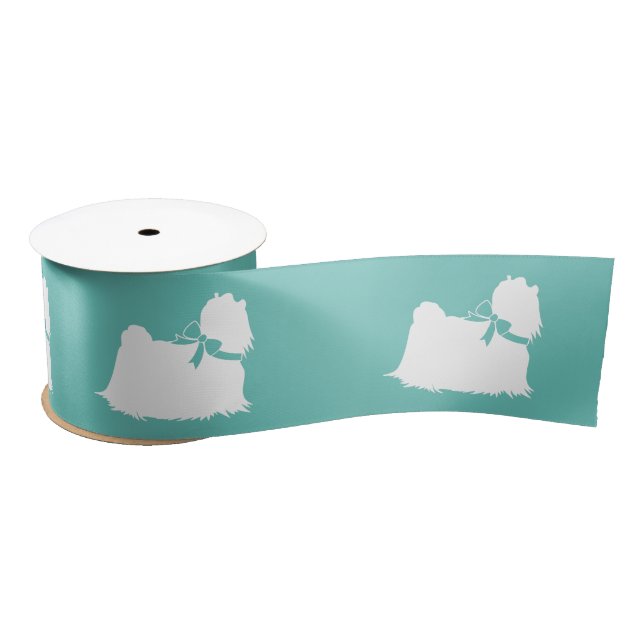 Ruban En Satin Chien maltais Chien Chien Chien Coiffure longue (Bobine)