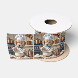 Ruban En Satin Chiengolden Retriever Chien Cuisinier