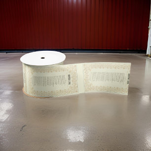 Ruban En Satin "Christmas Carol" Histoire   Ribbon Satin de Noël