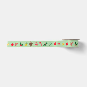 Ruban En Satin CHRISTMAS mignon Doodle Whimsical CUSTOM Holiday