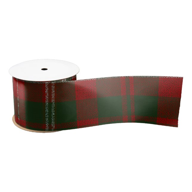 Ruban En Satin Christmas Plaid Ribbon (Bobine)