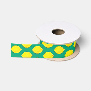 Ruban En Satin citron vert aquarelle