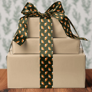 Ruban En Satin Citrouille Pie Slice Green Thanksgiving