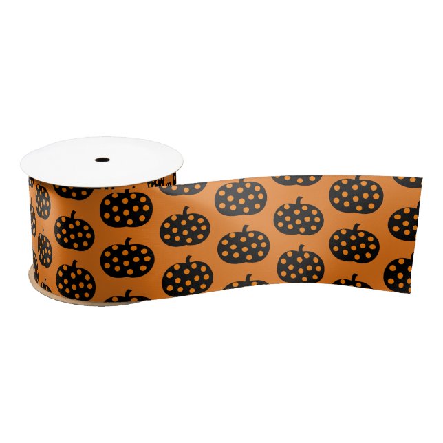 Ruban En Satin Citrouilles de Satin Ribbon-Halloween (Bobine)