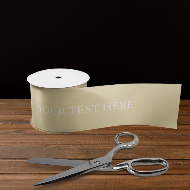 Ruban En Satin Clair Pastel Citron jaune blanc (Light Soft Pastel Lemon Yellow White Color Satin Gift Wrap Ribbon)