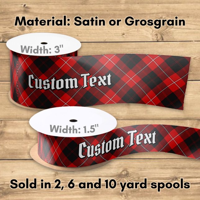 Ruban En Satin Clan Cunningham Tartan (Créateur téléchargé)