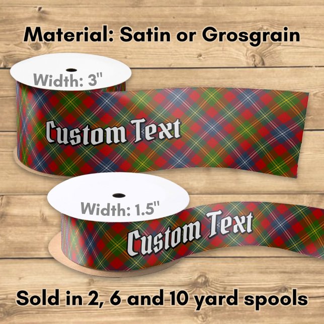 Ruban En Satin Clan Forrester Tartan (Créateur téléchargé)