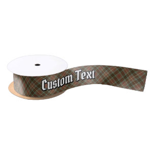 Ruban En Satin Clan Fraser Chasse Tartan Patiné