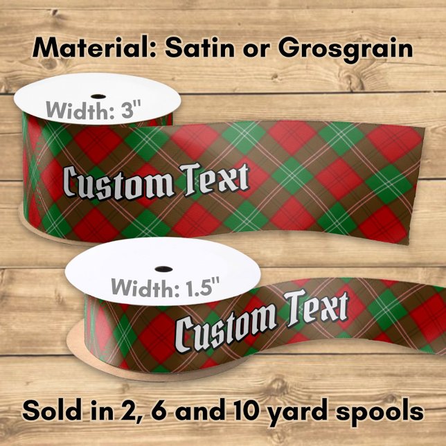 Ruban En Satin Clan Lennox Tartan (Créateur téléchargé)