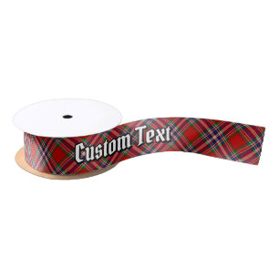 Ruban En Satin Clan MacFarlane Red Tartan