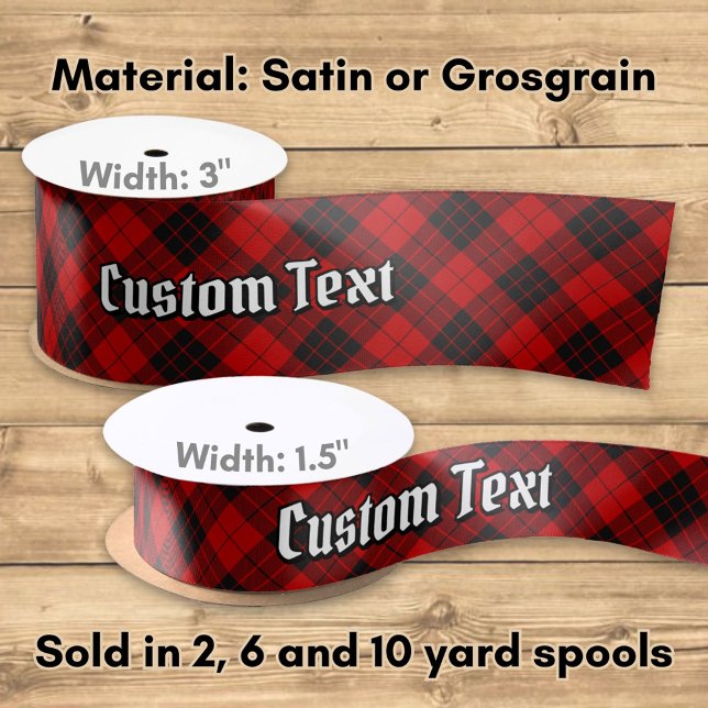 Ruban En Satin Clan Macleod de Raasay Tartan (Créateur téléchargé)