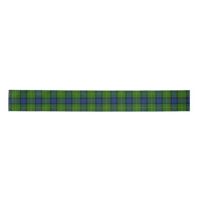 Ruban En Satin Clan Muir More Tartan Plaid (Devant)