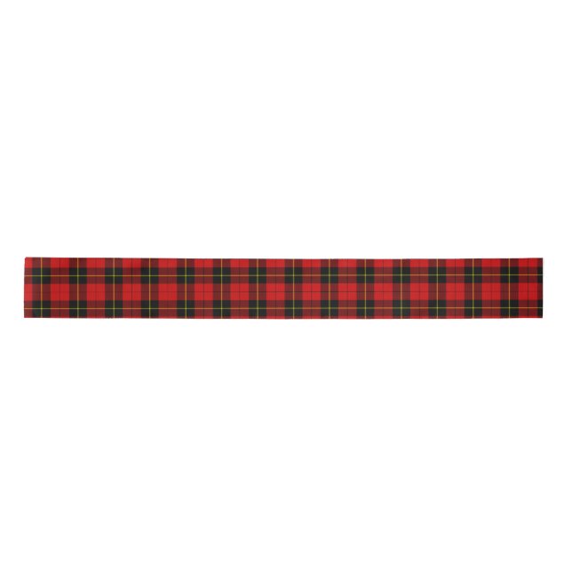 Ruban En Satin Clan Wallace Tartan Plaid (Devant)