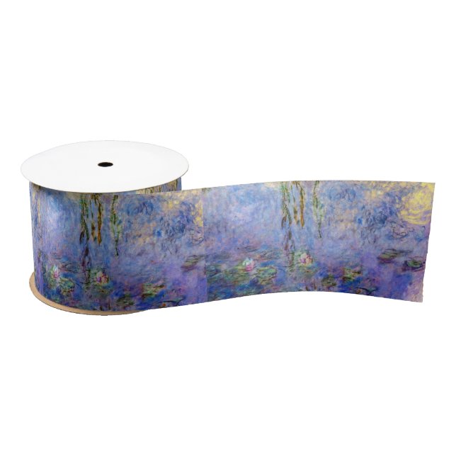 Ruban En Satin Claude Monet - Nymphéas (Bobine)