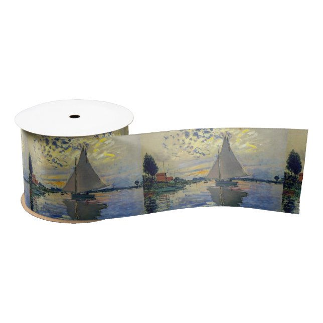 Ruban En Satin Claude Monet - Voilier au Petit-Gennevilliers (Bobine)