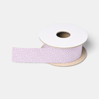 Ruban En Satin Clé grecque violette Lilac