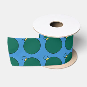 Ruban En Satin Cloche en illustration verte
