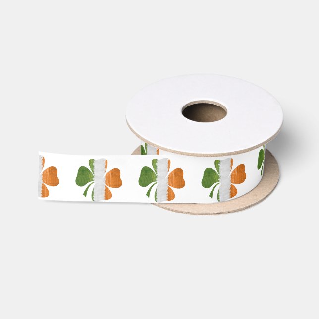 Ruban En Satin Clover irlandais (Bobine)