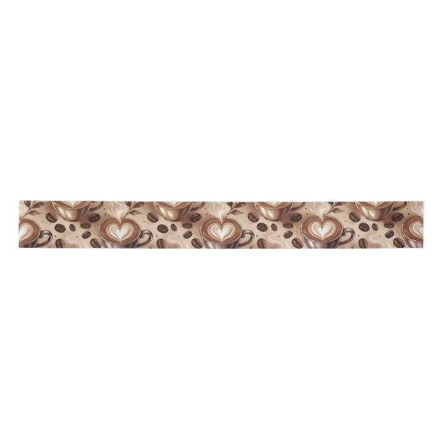 Ruban En Satin Coffee pattern (Devant)